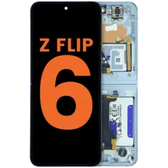 Inner OLED Assembly With Frame For Samsung Galaxy Z Flip 6 5G (US & International) (Blemish C) (Blue)