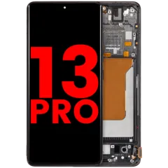 OLED Assembly With Frame For Xiaomi 13 Pro (Aftermarket Plus) (Black)
