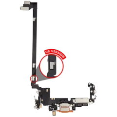 Charging Port Flex Cable For iPhone 17 Pro max (Aftermarket Plus) (US Version) (Cosmic Orange)