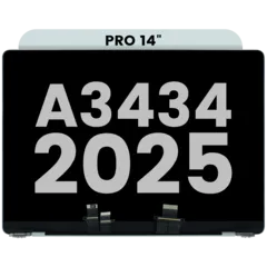 Komplettes LCD-Display (Glossy) für MacBook Pro 14" A3434 (2025)(Pre-installed Lid Angle Sensor cable) (Original gebraucht · Zustand A)