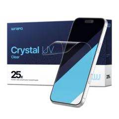 Wrapd Crystal UV - UV PET Screen Protector Film (25 Pack) (Clear)
