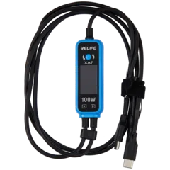 XA7 Digital Display 1-to-2 Fast Charging Cable (100W) (Relife)