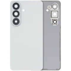 Back Cover Glass With Camera Lens For Samsung Galaxy S26 (Aftermarket Plus) (White)
