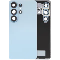 Back Cover Glass With Camera Lens For Samsung Galaxy S26 Ultra (Aftermarket Plus) (Sky Blue)