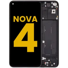 LCD Assembly With Frame For Huawei Nova 4 (2018) (Refurbished) (Black)