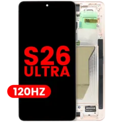 OLED Assembly With Frame For Samsung Galaxy S26 Ultra 5G (US & International Version) (Aftermarket Plus) (120Hz) (Silver Shadow)