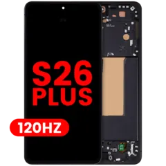 OLED Assembly With Frame For Samsung Galaxy S26 Plus 5G (US & International Version) (Aftermarket Plus) (120Hz) (Black)