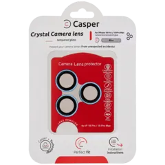 Casper Camera Lens Protector Compatible For iPhone 18 Pro / 18 Pro Max (Blue) (Clear)
