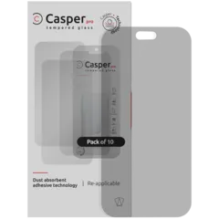 Casper Pro Tempered Glass Compatible For iPhone 18 Pro (10 Pack) (Matte)