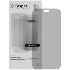 Casper Pro Tempered Glass Compatible For iPhone 18 Pro Max (10 Pack) (Matte)