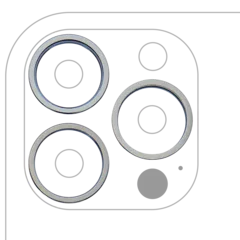 Aro embellecedor de la cámara trasera (solo) para iPhone 13 Pro / 13 Pro Max (juego de 3)