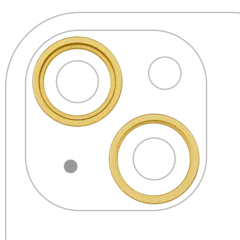 Aro embellecedor de la cámara trasera (solo) para iPhone 14 / 14 Plus (juego de 2)