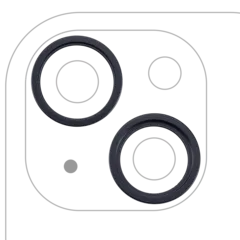 Aro embellecedor de la cámara trasera (solo) para iPhone 14 / 14 Plus (juego de 2) (Medianoche) (pack de 10)