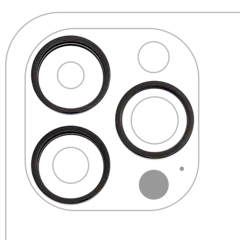 Aro embellecedor de la cámara trasera (solo) para iPhone 14 Pro / 14 Pro Max (juego de 3) (Negro espacial) (pack de 10)