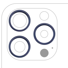 Aro embellecedor de la cámara trasera (solo) para iPhone 15 Pro (juego de 3) (Titanio azul) (pack de 10)