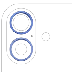 Aro embellecedor de la cámara trasera (solo) para iPhone 16 / 16 Plus (juego de 2) (Azul ultramar) (pack de 10)