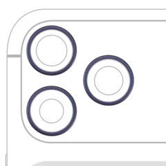 Aro embellecedor de la cámara trasera (solo) para iPhone 17 Pro / 17 Pro Max (juego de 3) (Deep Azul) (pack de 10)