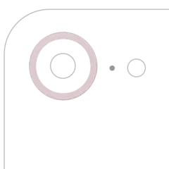 Aro embellecedor de la cámara trasera (solo) para iPhone 17e (Soft Rosa) (pack de 10)