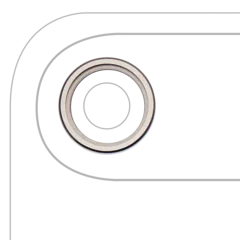Aro embellecedor de la cámara trasera (solo) para iPhone Air (Light Dorado) (pack de 10)
