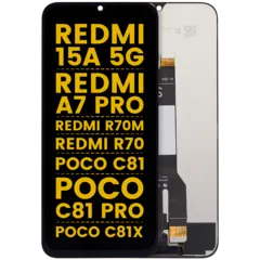 LCD Assembly Without Frame For Xiaomi Redmi 15A 5G / Redmi A7 Pro / Poco C81 / Poco C81 Pro / Poco C81X / Redmi R70m / Redmi R70 (Refurbished) (All Colors)
