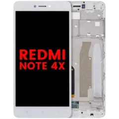 LCD Assembly With Frame For Xiaomi Redmi Note 4x (Aftermarket Plus) (White)