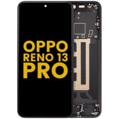 OLED Assembly With Frame For Oppo Reno 13 Pro (Refurbished) (Graphite Grey)