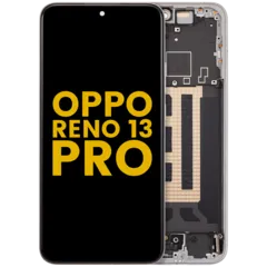 OLED Assembly With Frame For Oppo Reno 13 Pro (Refurbished) (Plume White)
