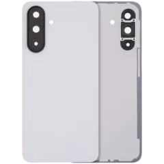 Back Cover Glass With Camera Lens For Samsung Galaxy A36 5G (A366 / 2025) (No Logo) (Aftermarket Plus) (White)