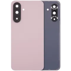 Back Cover Glass With Camera Lens For Samsung Galaxy A56 5G (A566 / 2025) (No Logo) (Aftermarket Plus) (Pink)