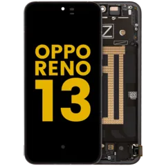 OLED Assembly With Frame For OPPO Reno 13 (Refurbished) (Black)