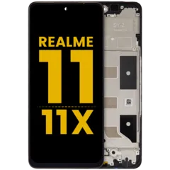 LCD Assembly With Frame For Realme 11 5G / 11 X (Refurbished) (All Colors)