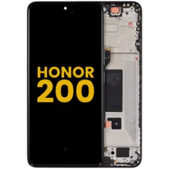 OLED Assembly With Frame For Honor 200 (Refurbished) (Black)