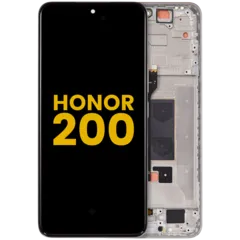 OLED Assembly With Frame For Honor 200 (Refurbished) (Moonlight White)