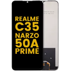 LCD Assembly Without Frame For Realme C35 / Narzo 50A Prime (Refurbished) (All Colors)
