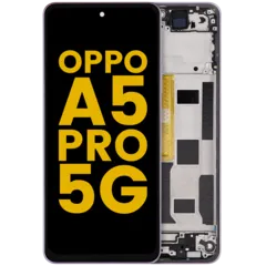 LCD Assembly With Frame Compatible For OPPO A5 Pro 5G (Refurbished) (Flower Pink)