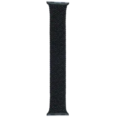 Apple Braided Solo Loop Band for Apple Watch 38MM / 40MM / 41MM / 42MM (Size 8, Medium) (OEM Brand New, Retail Packaging) (Black Unity)