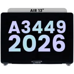 Complete LCD Display Assembly For MacBook Air 13" A3449 (2026) (Genuine OEM) (Silver)