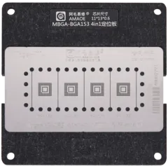 MBGA‑BGA153 4in1 Reballing Platform juego 0.15mm (9×13 / 11×13mm) (Amaoe)