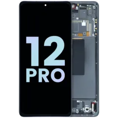 OLED Assembly With Frame for Xiaomi 12 Pro (Service Pack) (Gray)