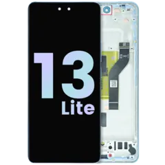OLED Assembly With Frame for Xiaomi 13 Lite (Service Pack) (Lite Blue)