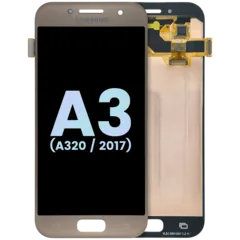 OLED Assembly Without Frame for Samsung Galaxy A3 (A320 / 2017) (Service Pack) (Gold Sand)