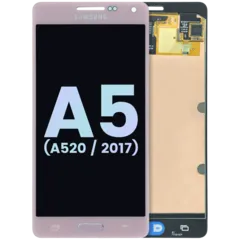 OLED Assembly With Frame for Samsung Galaxy A5 (A520 / 2017) (Service Pack) (Peach Cloud)