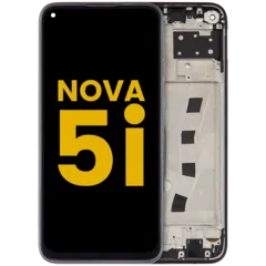 LCD Assembly With Frame For Huawei Nova 5i (2019) (Refurbished) (Black)