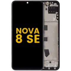 LCD Assembly With Frame For Huawei Nova 8 SE (2020) (Refurbished) (Black)