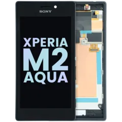 Pantalla LCD con marco para Sony Xperia M2 Aqua (Original)