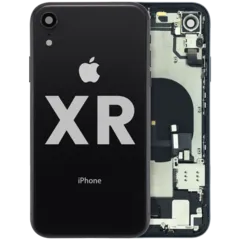 Carcasa trasera con flex de carga y piezas pequeñas preinstaladas para iPhone XR (Original usada · grado A)