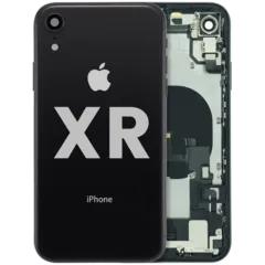 Carcasa trasera con flex de carga y piezas pequeñas preinstaladas para iPhone XR (Original usada · grado C)
