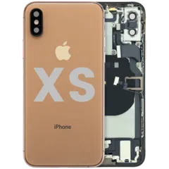 Carcasa trasera con flex de carga y piezas pequeñas preinstaladas para iPhone XS (Original usada · grado A)