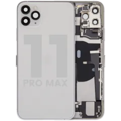 Carcasa trasera con flex de carga y piezas pequeñas para iPhone 11 Pro Max (Original usada · grado A)