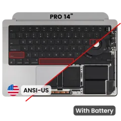Top Case with Battery and Keyboard (ANSI US) For MacBook Pro 14" A2918 (2023) (Genuine OEM) (Space Gray)
